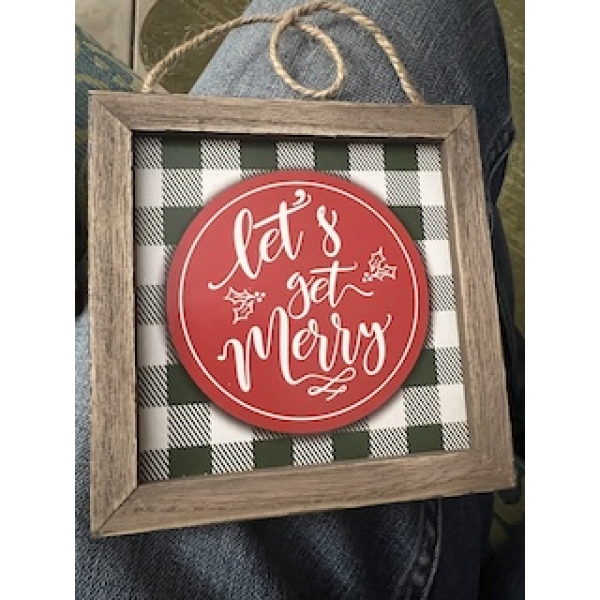 Square Wood Signs
