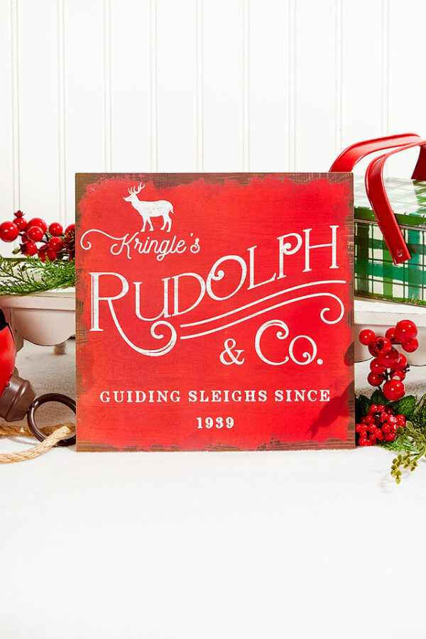 Kringle's Rudolph & Co Sign