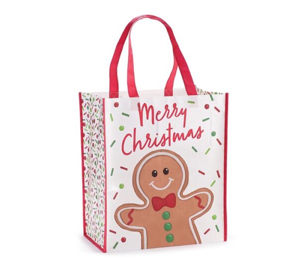 JOLLY GINGERBREAD MESSAGE TOTE