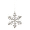 5.5" SILVER JEWELED SNOWFLAKE ORN