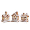 4.25" LIGHTED GINGERBREAD HOUSE ORNAMENT