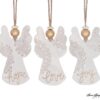 MESSAGE ANGELS LACE TEXTURE ORNAMENT