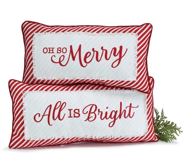 CHRISTMAS MESSAGE PILLOW ASSORTMENT