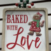 GINGERBREAD WALLHANGING BEADED HANDLE