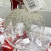 4' CRYSTAL W SILVER GLITT BALL