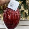 4" BURGUNDY CLEAR BEADS ORNGLASS 3 ASST BALL ONION