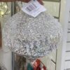 6in CHAMPAGNE JEWEL GLASS ORN