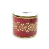 4"X5YD Gold stone
embroidery on red velvet