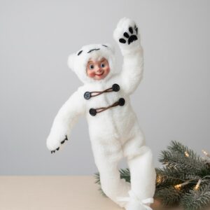 "SB" 16" POLAR BEAR POSABLE ELF