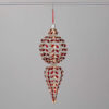 LIGHTED GOLD RED GEM FINIAL