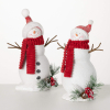 HAPPY SNOWMAN FIGURE | Set of 2