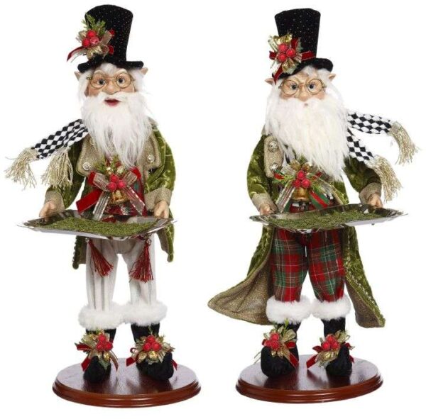 ELVES W/PLATTER 19.5'' , set of 2