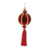 Ball w/Tassel 11.5"H Plastic