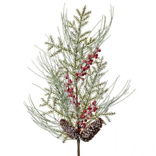 33" FROSTED LONG NEEDLE WP BERRY SPRAY"