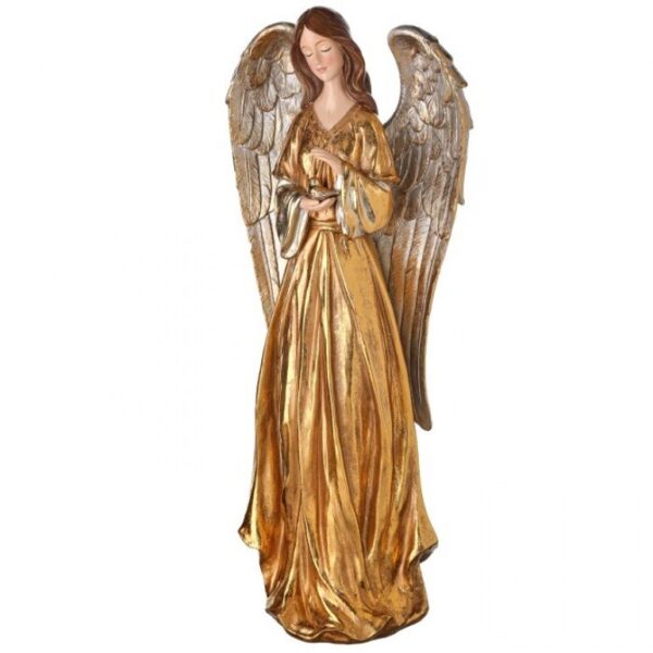 18" RESIN ANGEL W/DOVE