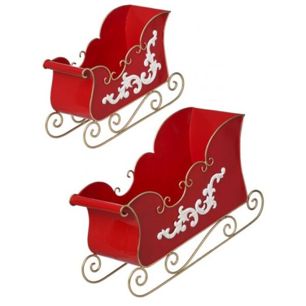 13-16" METAL SLEIGH SET/2