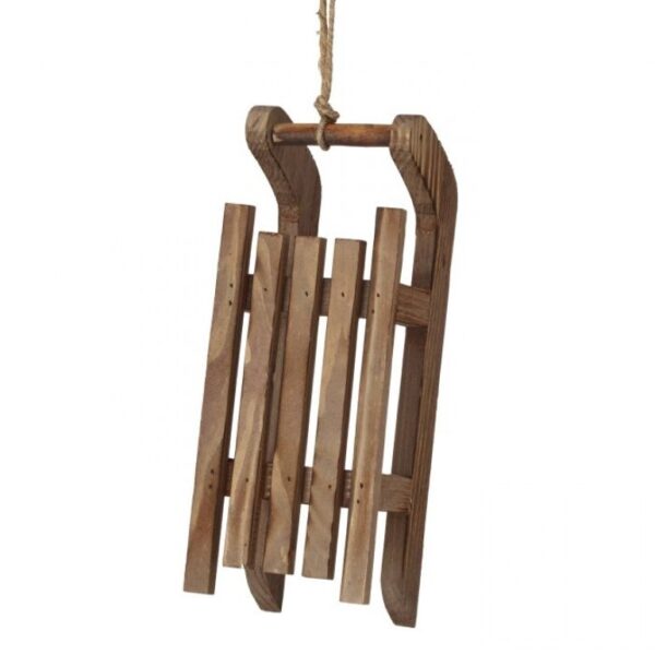 10.5" MDF WINTER CHALET SLED W/JUTE