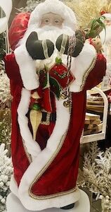 36" Standing Red/Green Santa