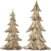 21" Gold Carved Trees