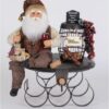 Karen Didion 5 Bottle Wine Holder Santa
