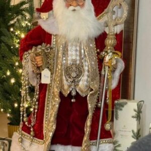28” Red Santa with Staff
