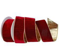 DELUXE VELVET GOLD BACK RIBBON