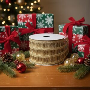 KNITTED METALLIC NET RIBBON