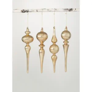 Sullivans Finial Drop Glass Ornament