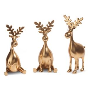 RAZ Gold Moose with Glasses
