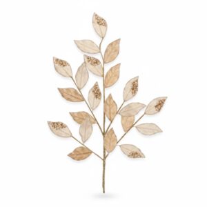 Melrose Beaded Leaf Spray