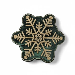 Melrose GreenSnowflake Pillow