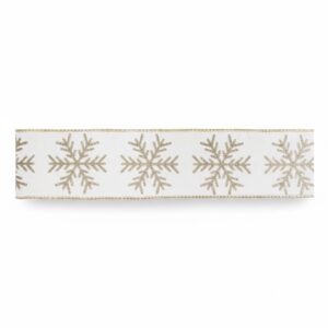 Melrose Snowflake Ribbon (4" x 5Yds)