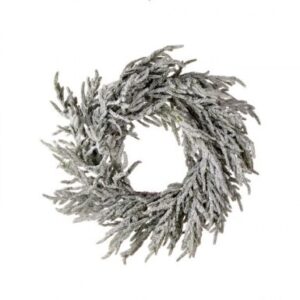 24" REAL TOUCH FLOCKED NORFOLK PINE WREATH